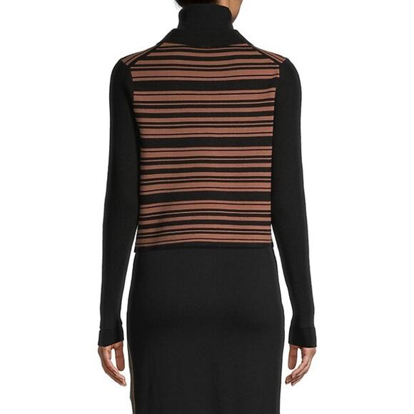 Toccin NY Addy Striped Collared Cardigan Size Large - Picture 5 of 8